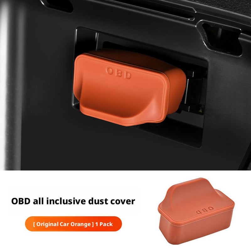 Suitable for interior accessories for Li Auto, Audi, and NIO, including OBD protection cover, computer diagnostic dust cover, and car modification products.